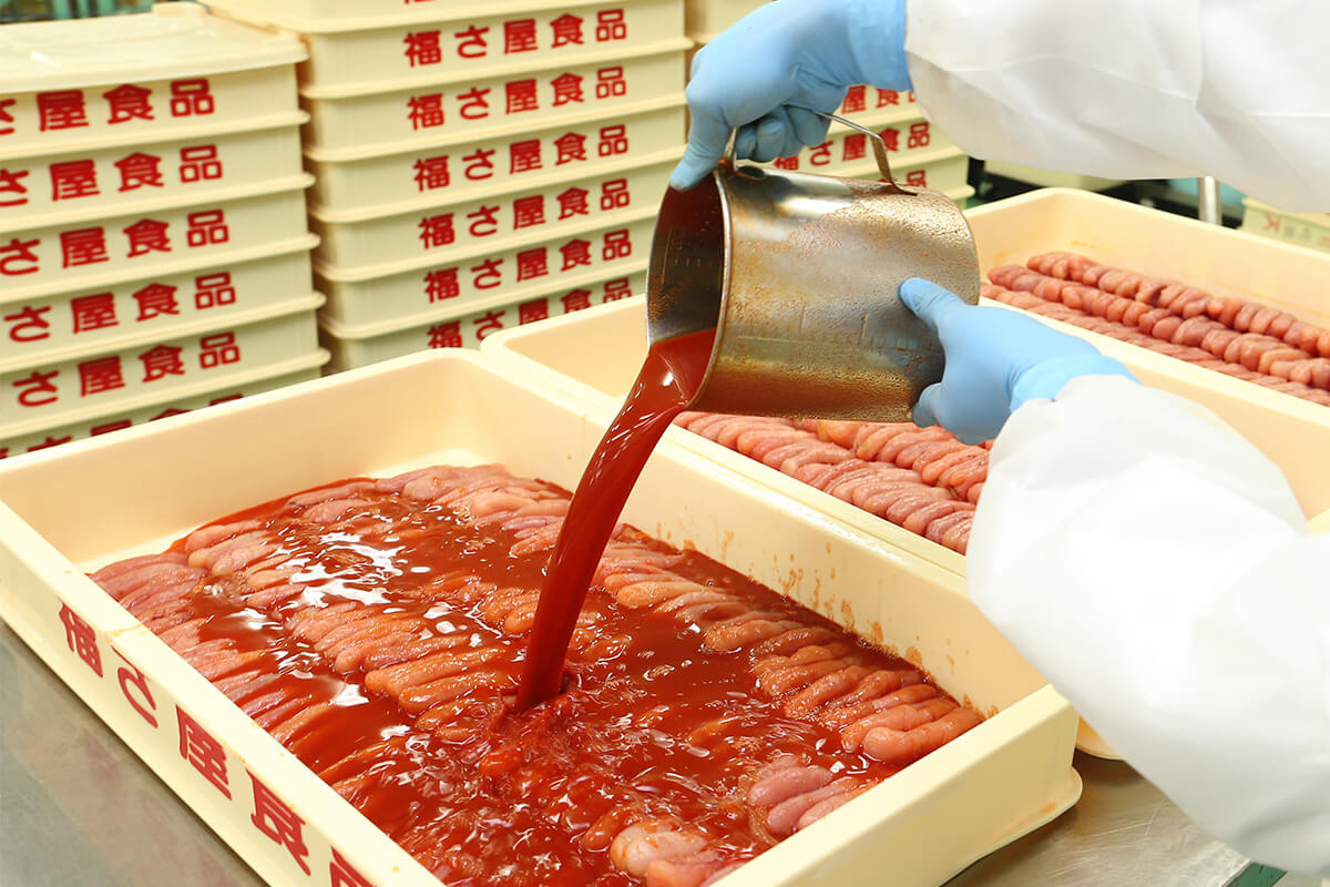 福さ屋の明太子を漬け込む、漬け込み液