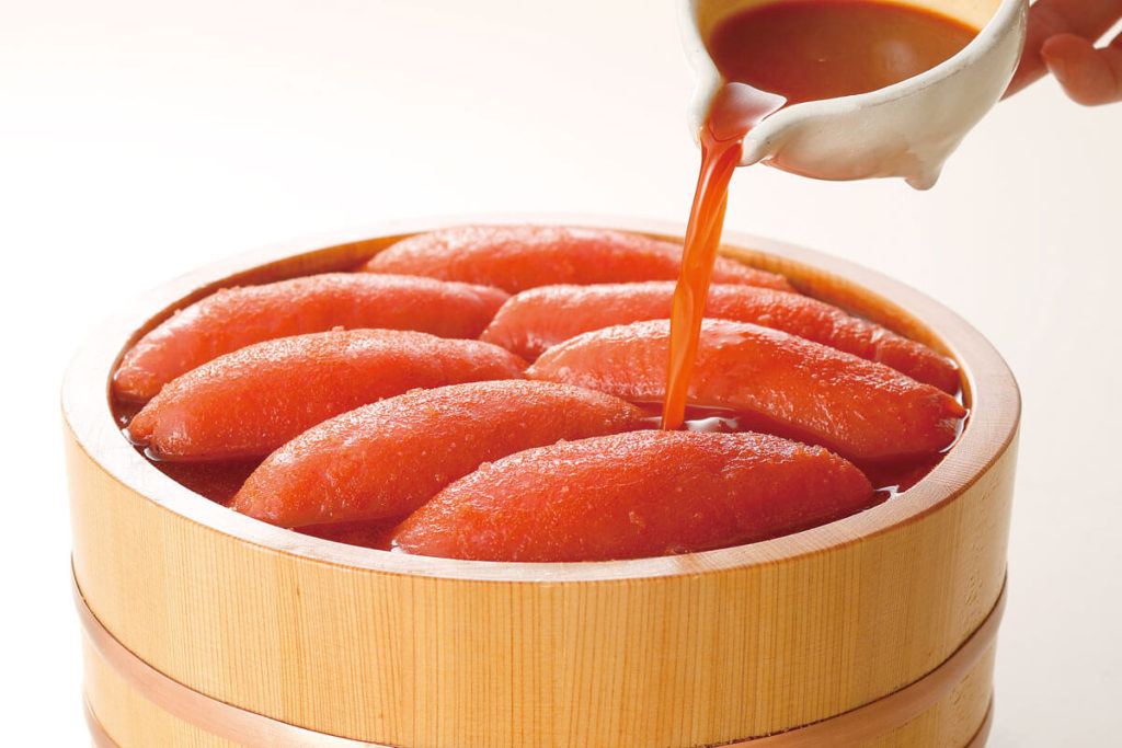 福さ屋の辛子明太子 魚醤の深い旨味と、福さ屋オリジナルブレンドの唐辛子が生み出すキレのある辛さと甘さが特長