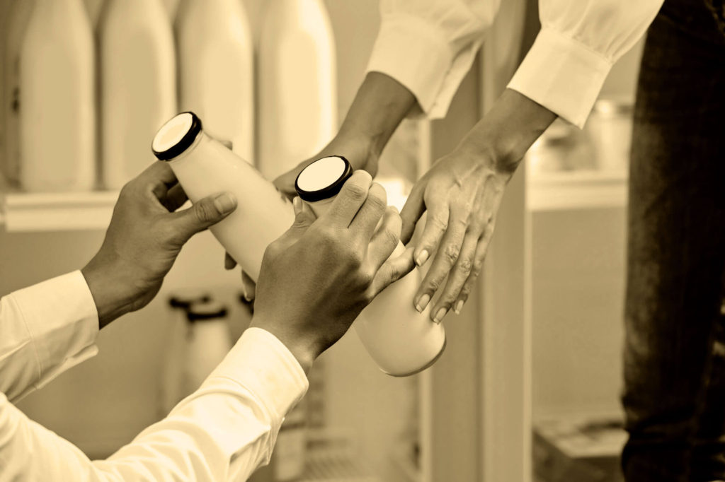 牛乳配達のイメージ